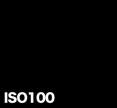 ISO感度100の場合の解説画像